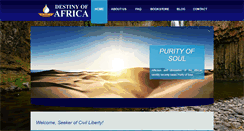 Desktop Screenshot of destinyofafrica.org